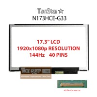  17.3" Laptop LCD Screen 1920x1080p 144Hz 30 pins N173HCE-G33